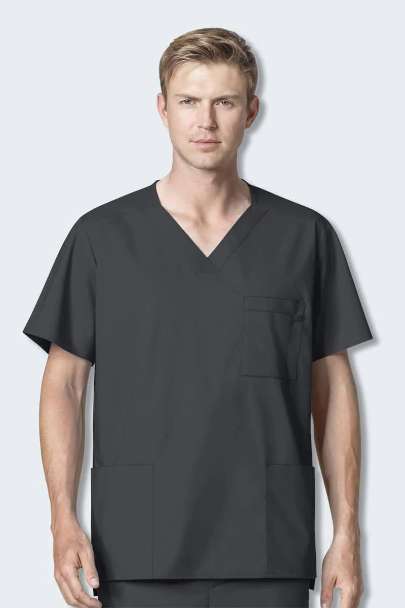 103 WonderWORK Men's Multi-Pocket Scrub Top - Image 10