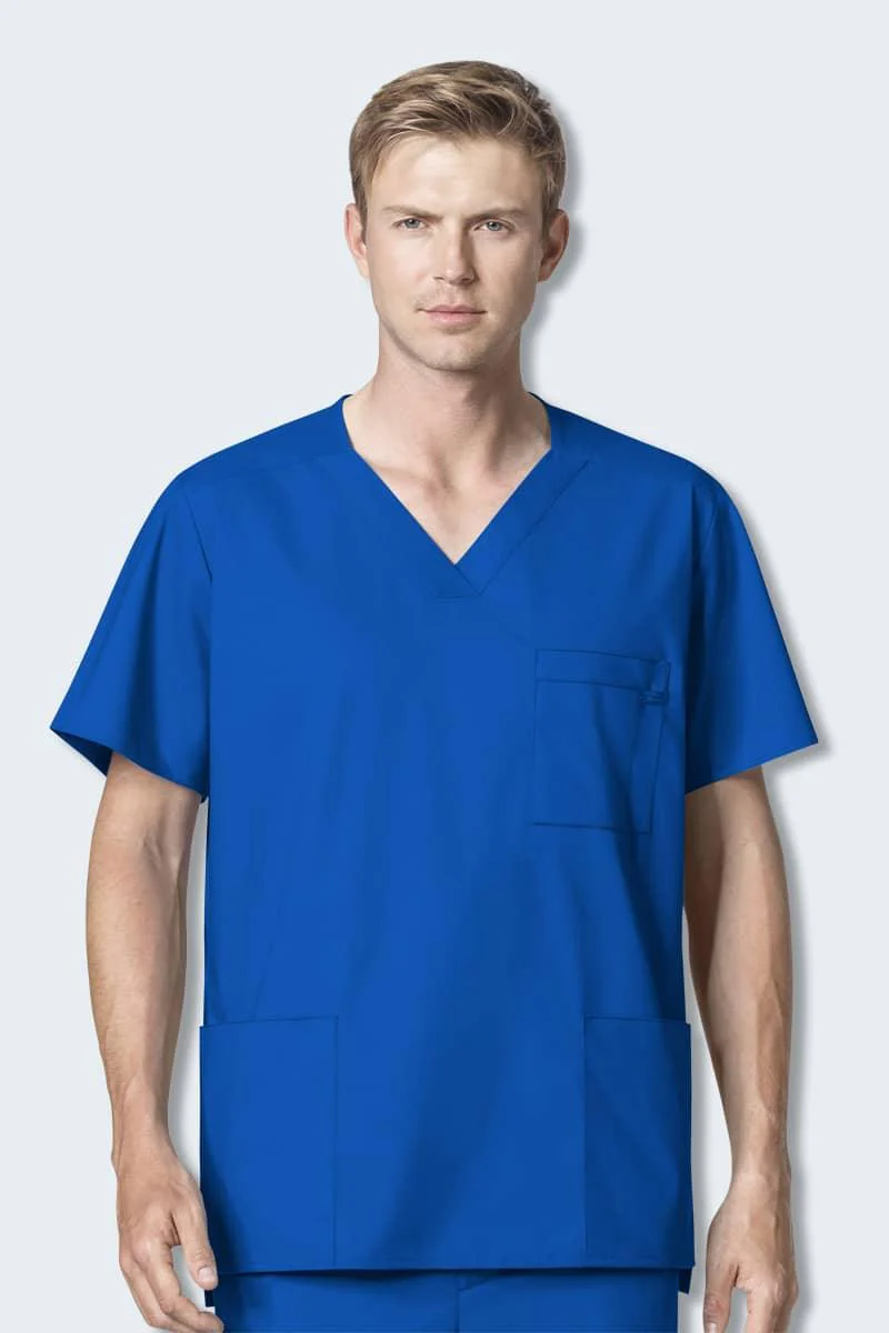 103 WonderWORK Men's Multi-Pocket Scrub Top - Image 11