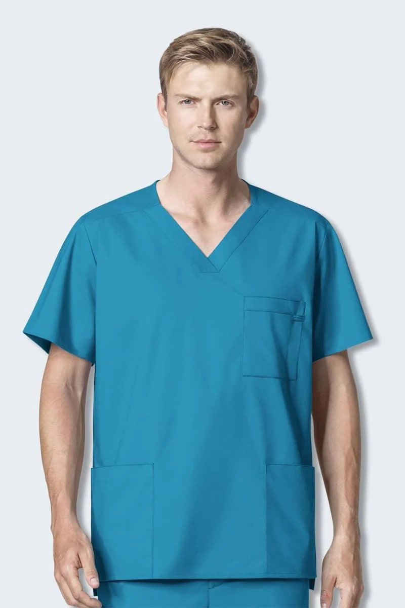 103 WonderWORK Men's Multi-Pocket Scrub Top - Image 12