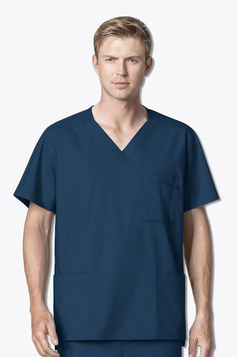 103 WonderWORK Men's Multi-Pocket Scrub Top - Image 14
