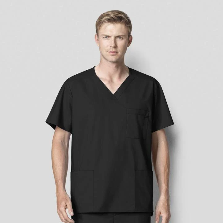 103 WonderWORK Men's Multi-Pocket Scrub Top - Image 15