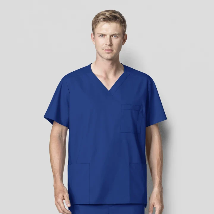 103 WonderWORK Men's Multi-Pocket Scrub Top - Image 19