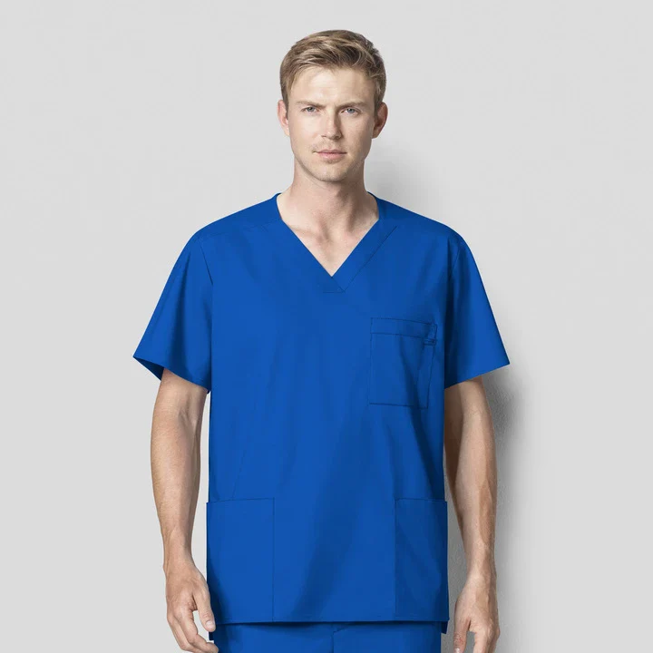 103 WonderWORK Men's Multi-Pocket Scrub Top - Image 22