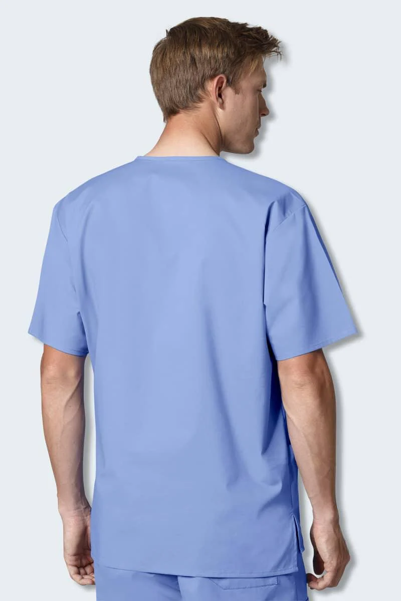 103 WonderWORK Men's Multi-Pocket Scrub Top - Image 6