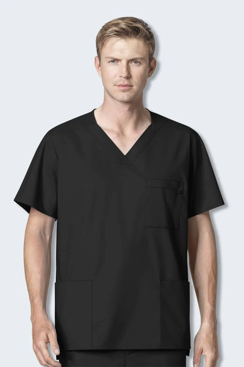 103 WonderWORK Men's Multi-Pocket Scrub Top - Image 7