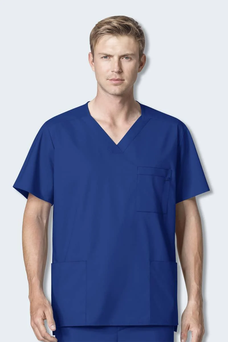 103 WonderWORK Men's Multi-Pocket Scrub Top - Image 8