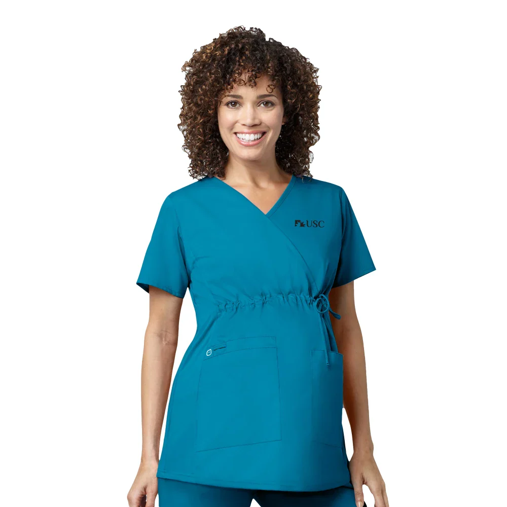 145 USC WonderWORK Womens Maternity Fit Nurses Scrub Top - Image 5