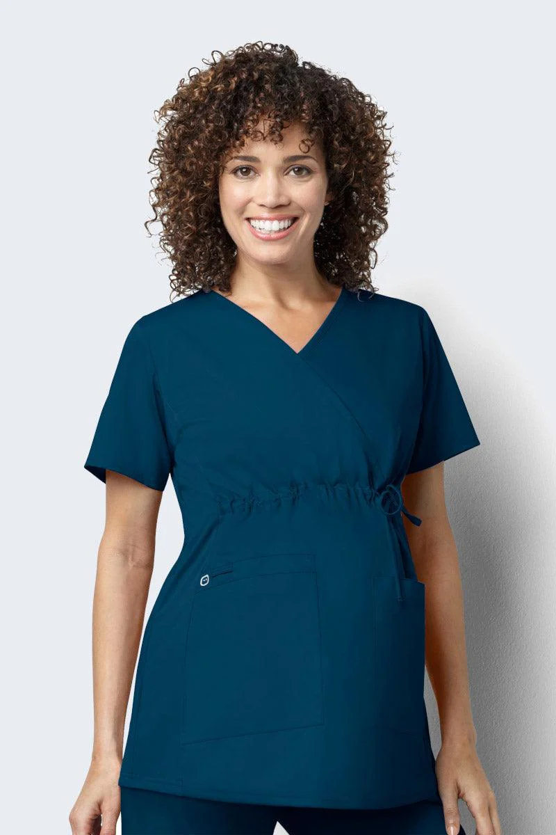 145 WonderWORK Women's Maternity Fit Nurses Scrub Top - Image 10