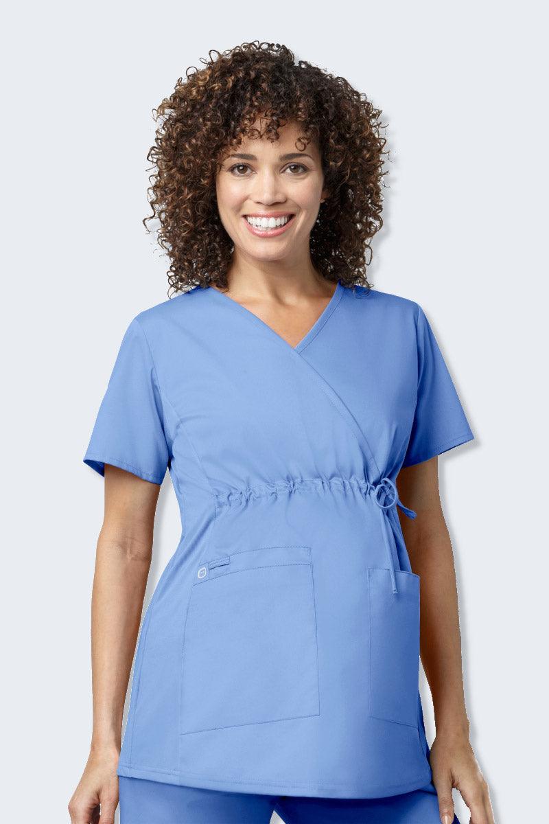145 WonderWORK Women's Maternity Fit Nurses Scrub Top - Image 11