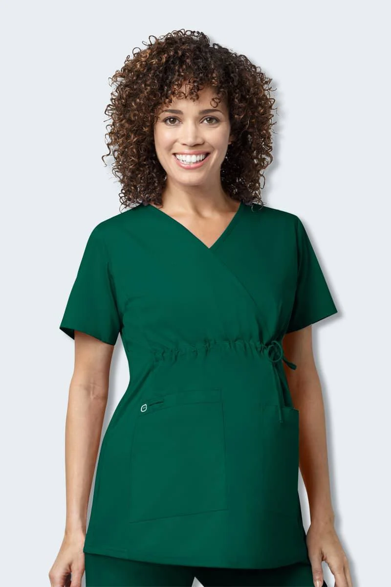145 WonderWORK Women's Maternity Fit Nurses Scrub Top - Image 5