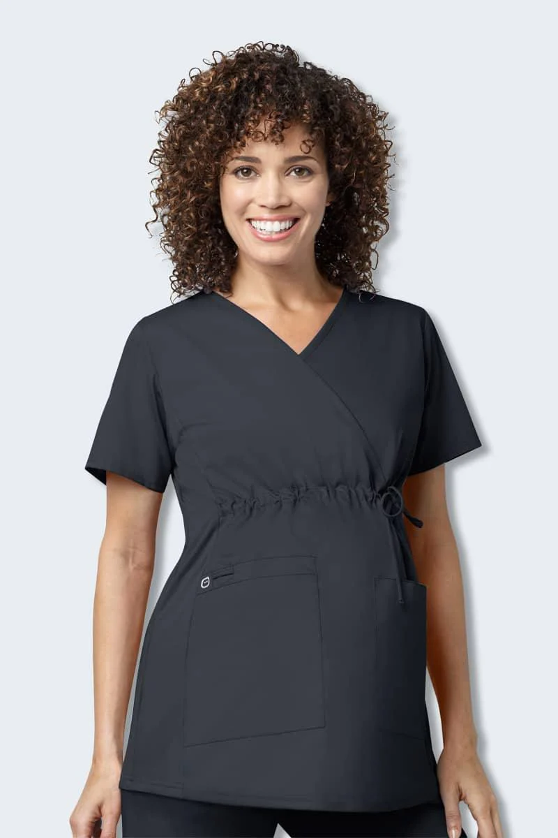 145 WonderWORK Women's Maternity Fit Nurses Scrub Top - Image 6