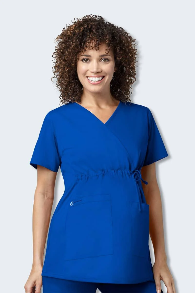 145 WonderWORK Women's Maternity Fit Nurses Scrub Top - Image 7