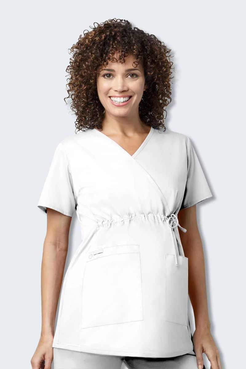 145 WonderWORK Women's Maternity Fit Nurses Scrub Top - Image 9