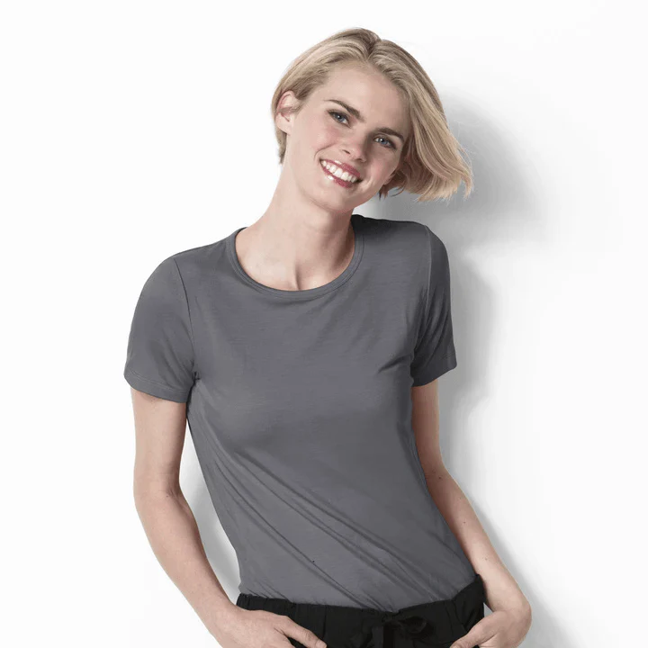 2209 WonderWink Silky Short Sleeve Under Shirt Tee - Image 7
