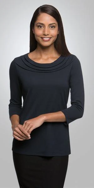 2226 City Collection Eva Knit 3/4 Sleeve Top - Image 4