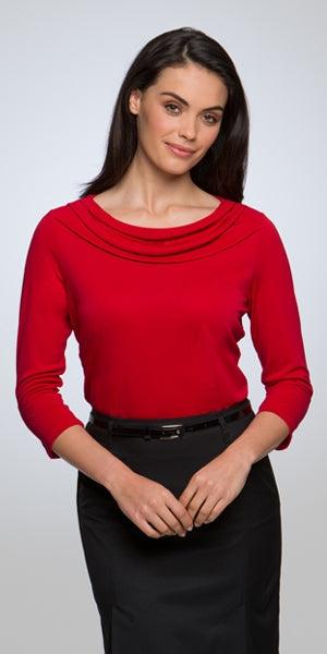 2226 City Collection Eva Knit 3/4 Sleeve Top - Image 5
