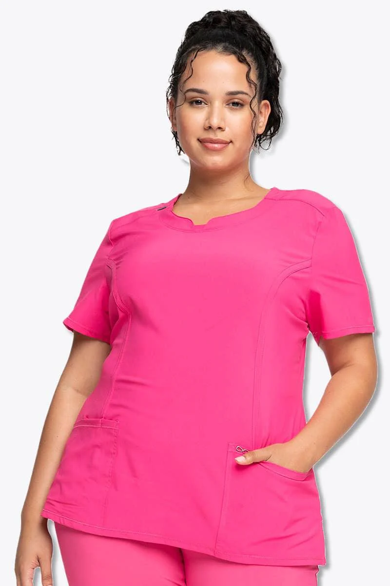 2624A Cherokee Infinity Women's Round Neck Top - Image 2