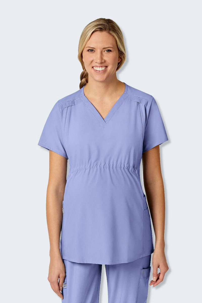 4555 WonderWink W123 Women's Maternity Fit Scrub Top - Image 4
