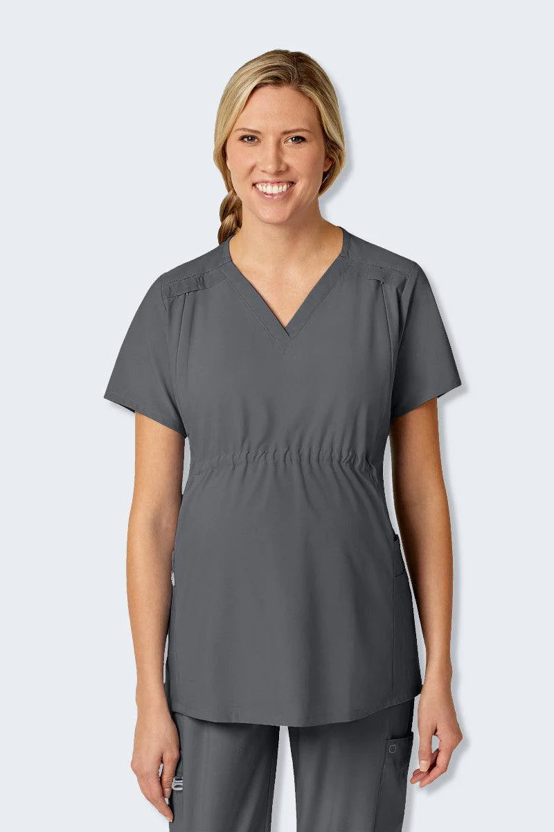 4555 WonderWink W123 Women's Maternity Fit Scrub Top - Image 7