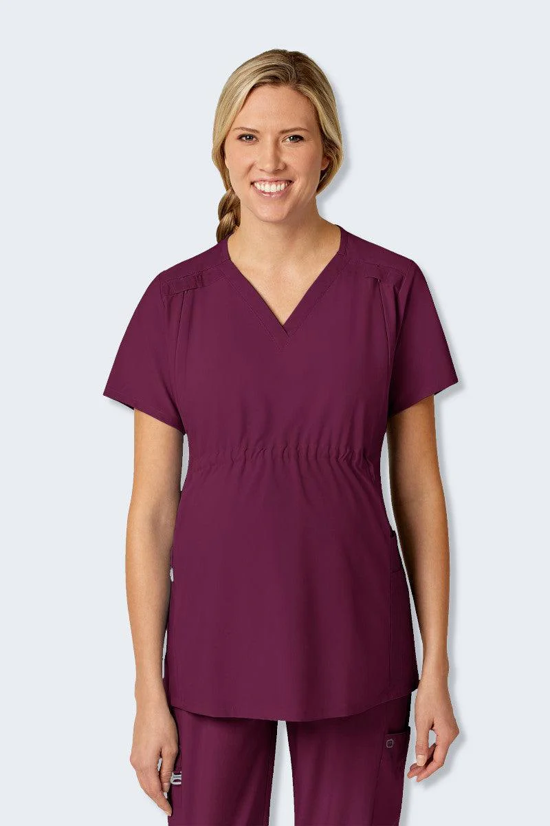 4555 WonderWink W123 Women's Maternity Fit Scrub Top - Image 9