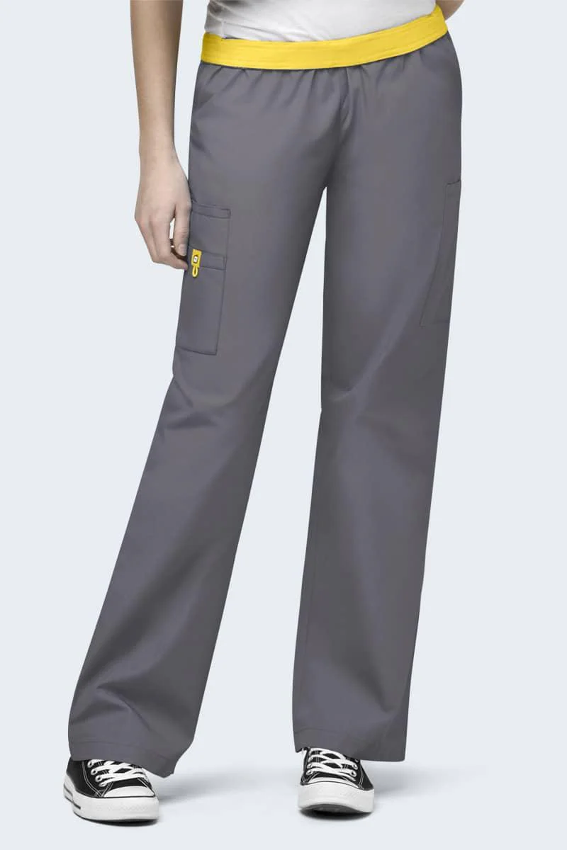 5016 Wonderwink Quebec Full Elastic Cargo Scrubs Pant - Image 10