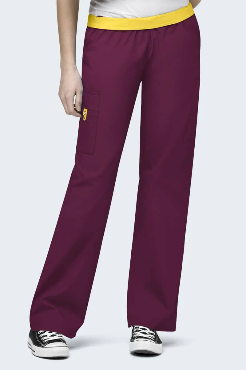 5016 Wonderwink Quebec Full Elastic Cargo Scrubs Pant - Image 12