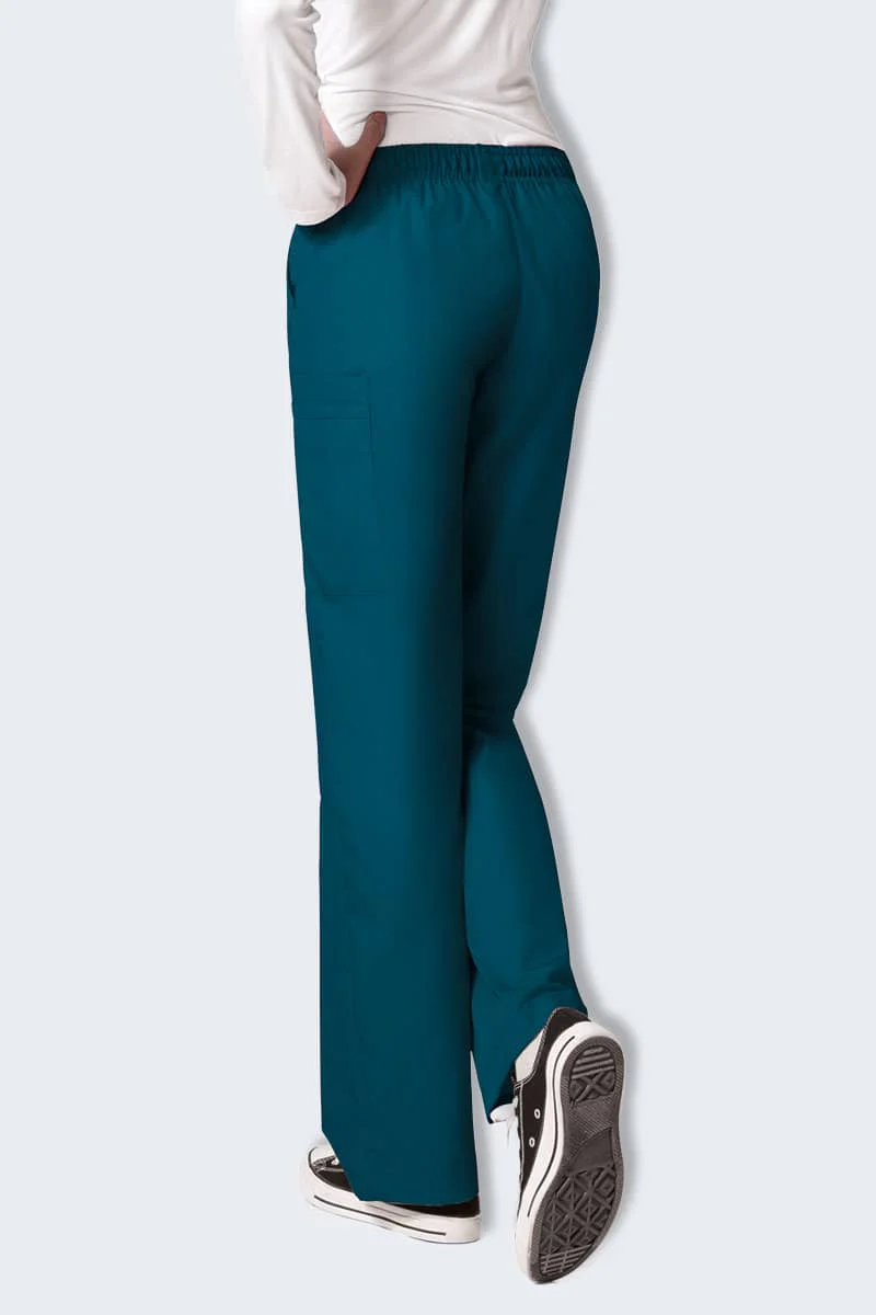 5016 Wonderwink Quebec Full Elastic Cargo Scrubs Pant - Image 3