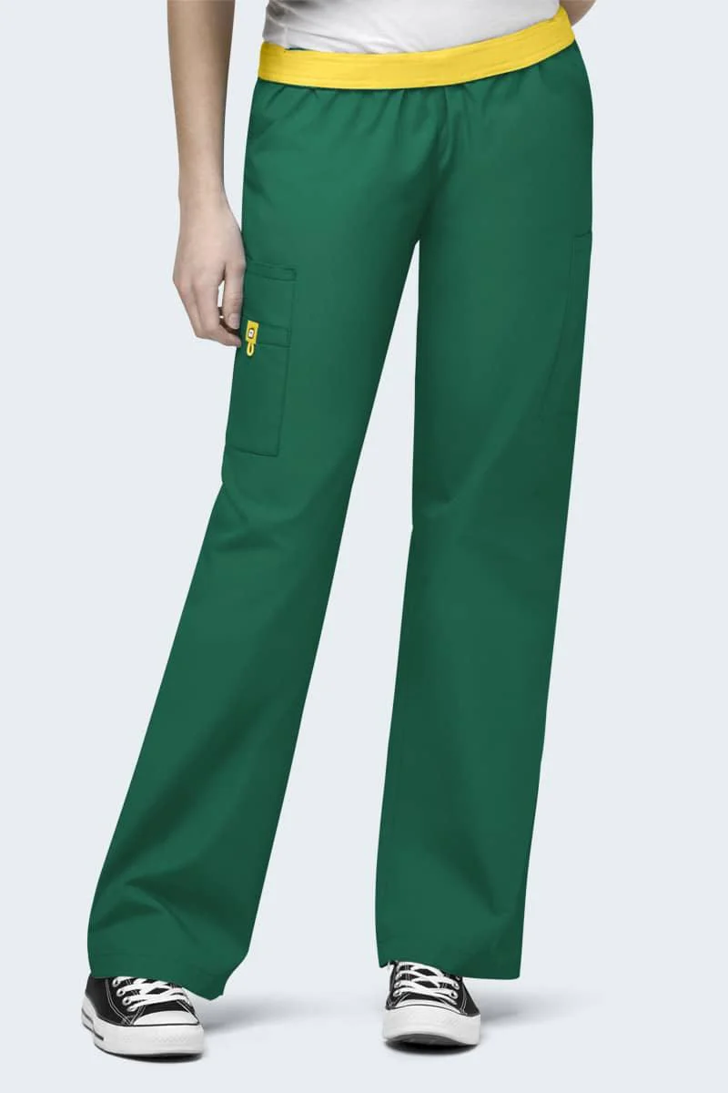 5016 Wonderwink Quebec Full Elastic Cargo Scrubs Pant - Image 8