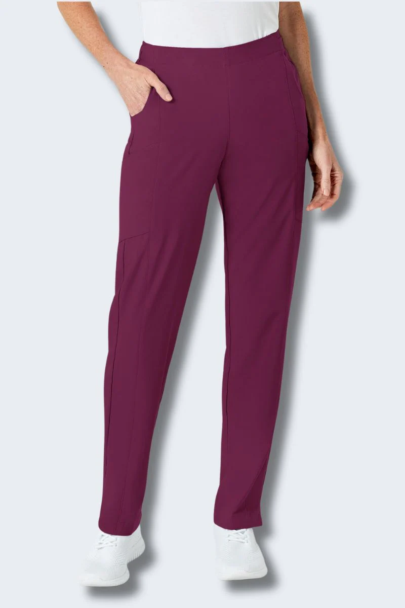5155 WonderWink W123 Women's Full Elastic Scrub Pant - Image 10