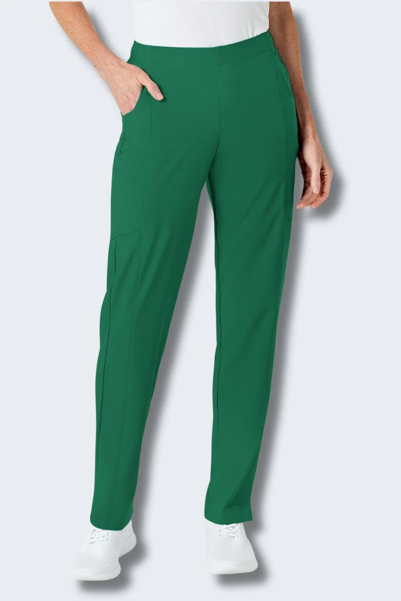 5155 WonderWink W123 Women's Full Elastic Scrub Pant - Image 6
