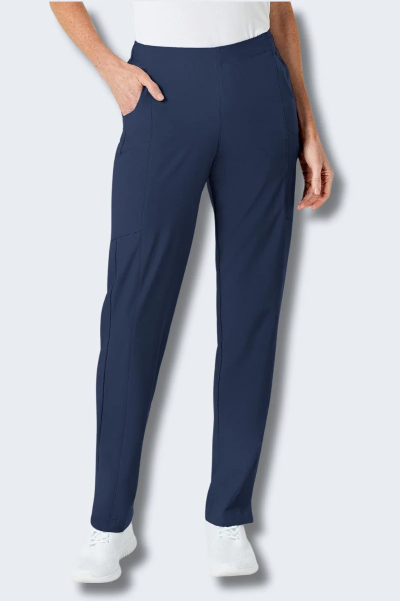 5155 WonderWink W123 Women's Full Elastic Scrub Pant - Image 7
