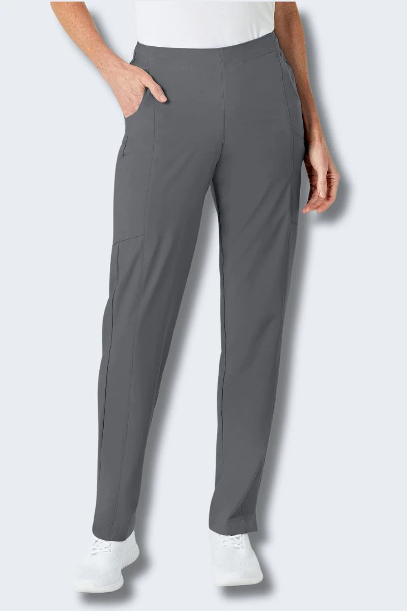 5155 WonderWink W123 Women's Full Elastic Scrub Pant - Image 8