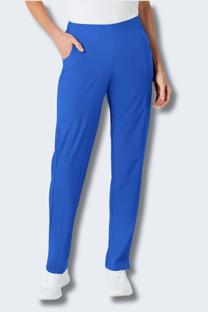 5155 WonderWink W123 Women's Full Elastic Scrub Pant - Image 9