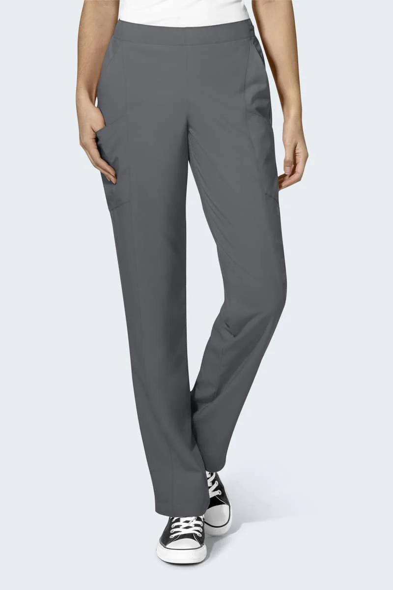 5155P VETLOVE WonderWink W123 Petite Womens Full Elastic Pant - Image 3