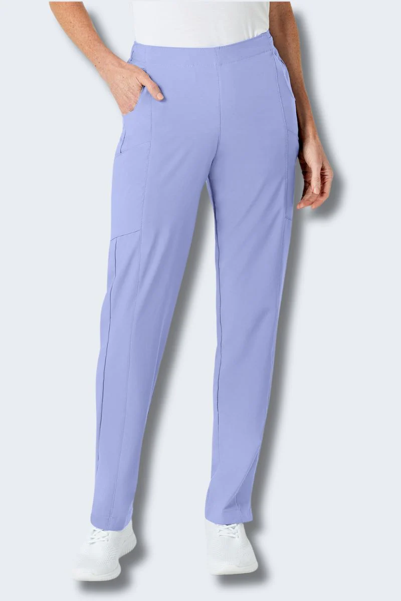 5155P WonderWink W123 Petite Womens Full Elastic Pant - Image 4
