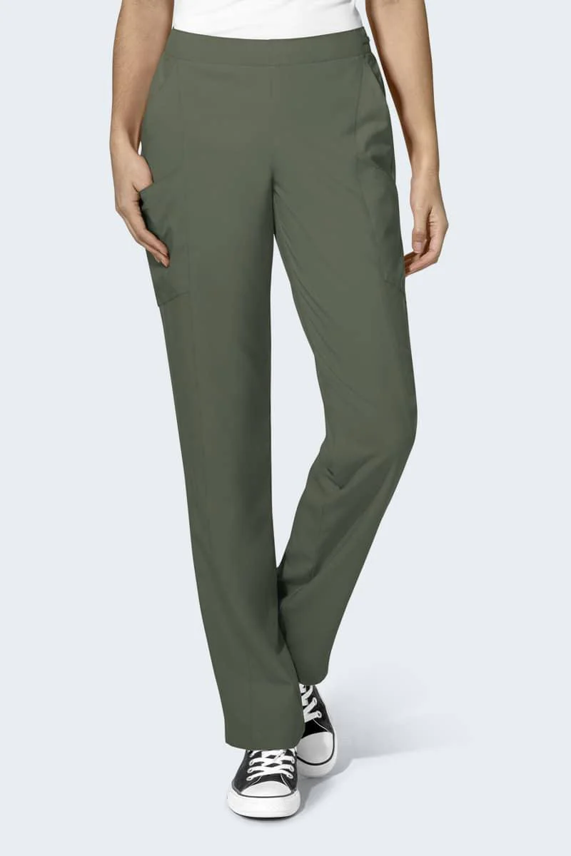 5155PSP WonderWink W123 Petite Womens Full Elastic Pant - Image 5