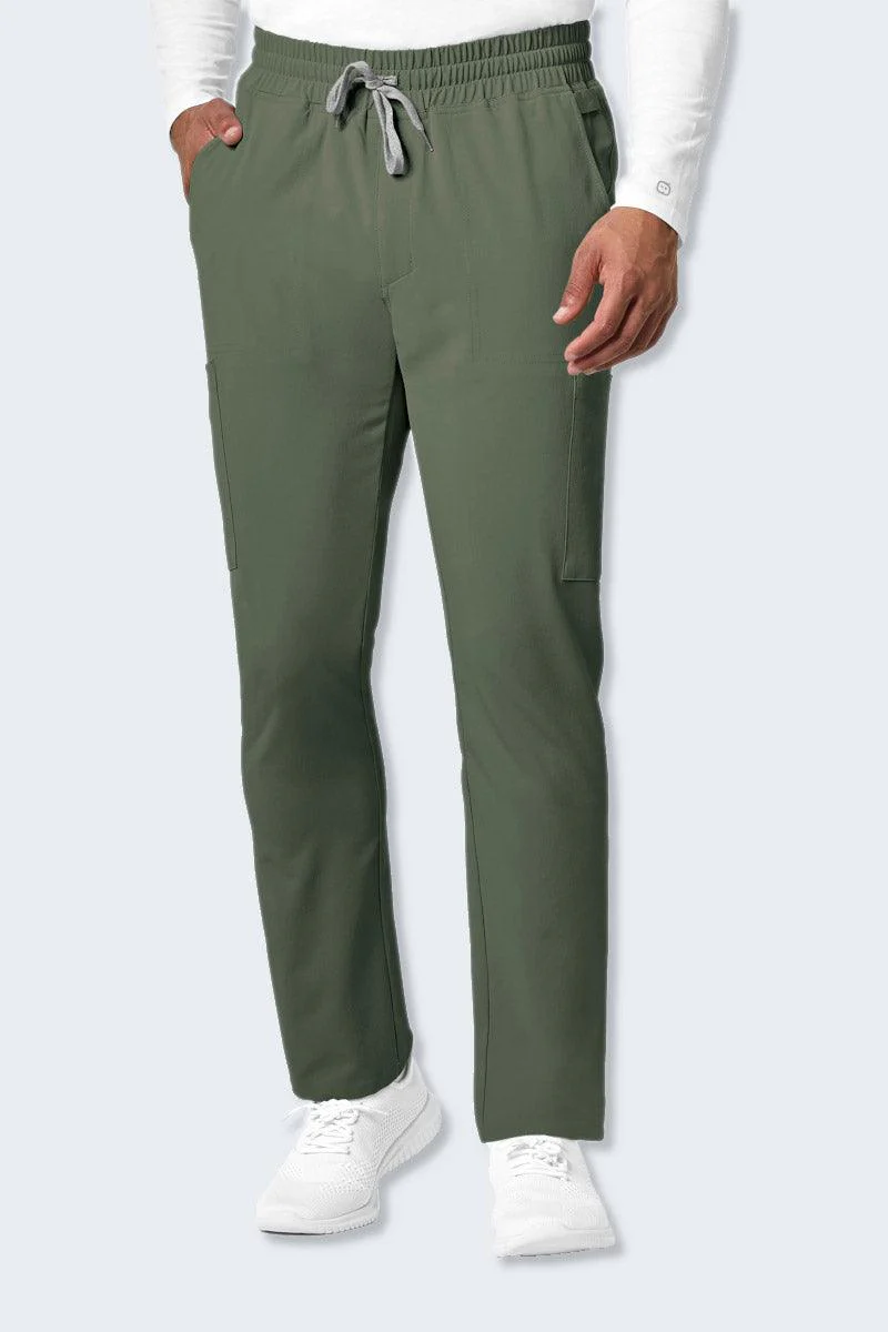 5434 WonderWink Renew Men's Straight Slim Leg Scrub Pant - Image 5