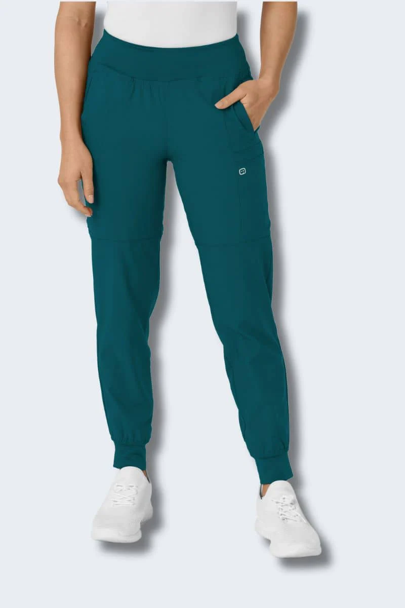5555 WonderWink W123 Women's Comfort Waist Cargo Jogger Pant - Image 4