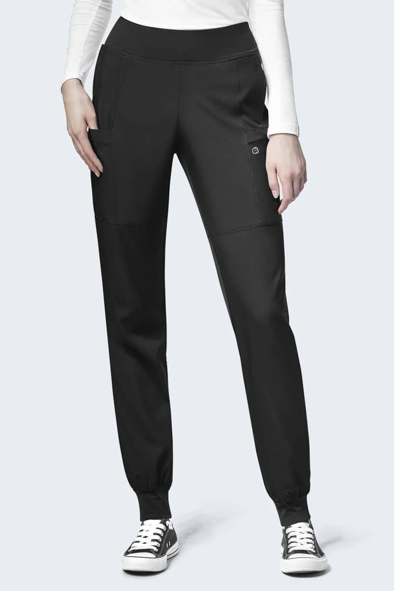 5555P VETLOVE WonderWink W123 Women's Petite Comfort Waist Cargo Jogger Pant - Image 2