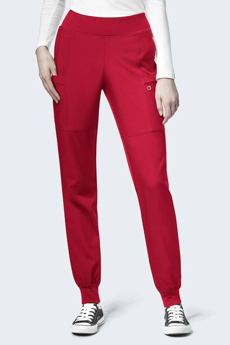 5555SP WonderWink W123 Women's Comfort Waist Cargo Jogger Pant - Image 5