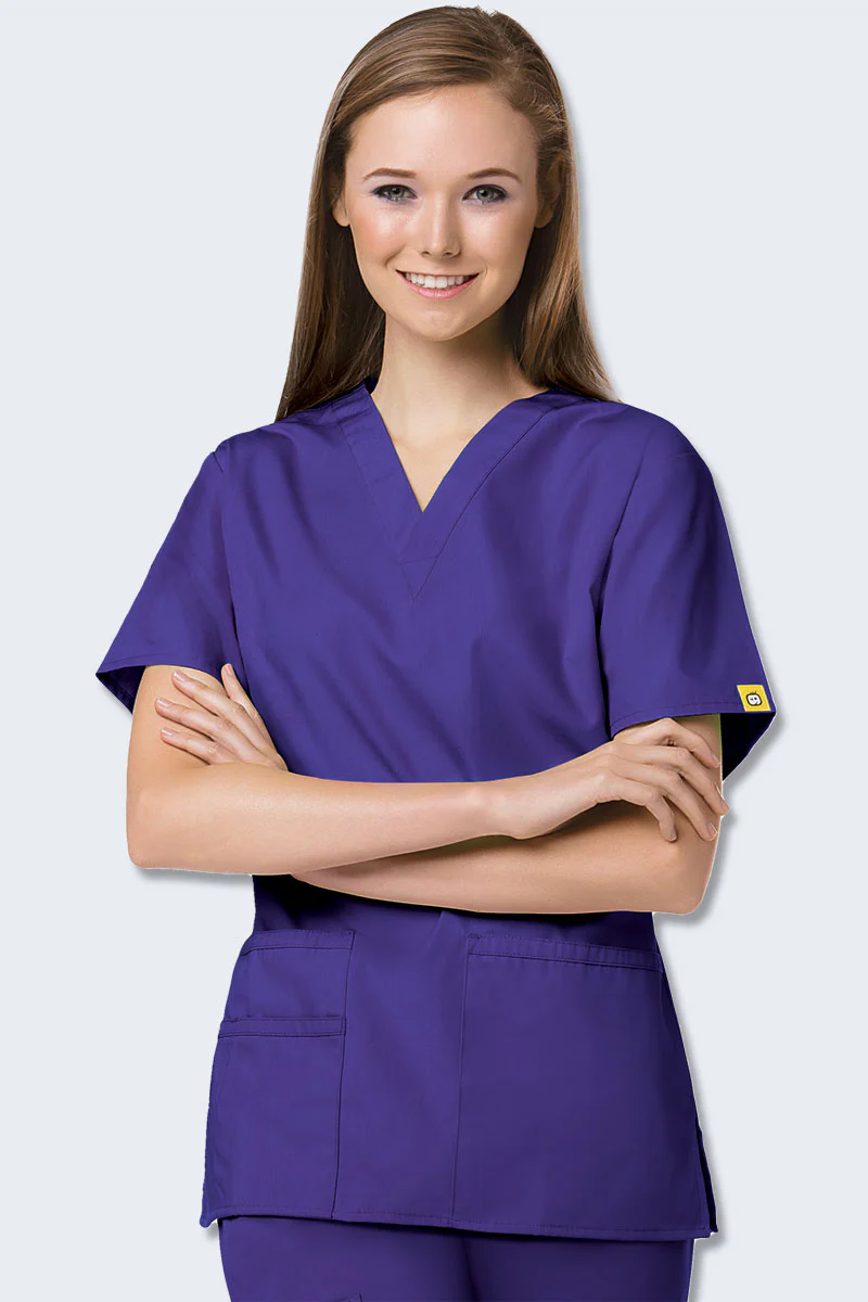 6016SP WonderWink Bravo 5 Pocket V-neck Women's Scrubs Top - Image 3