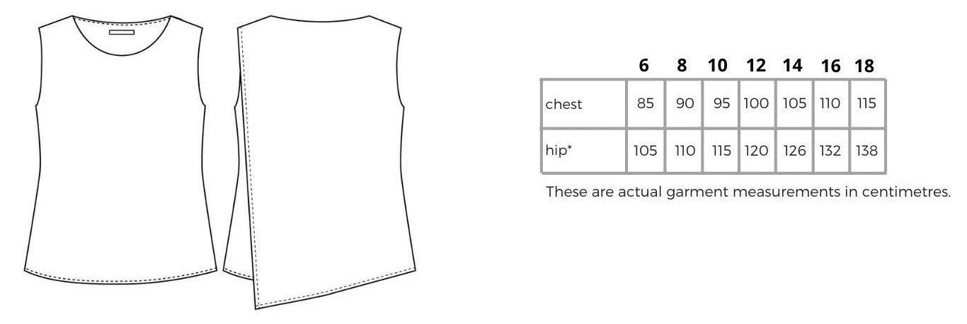 6051N81 Corporate Reflections Harmony Asymmetric Back Sleeveless Blouse - Image 4