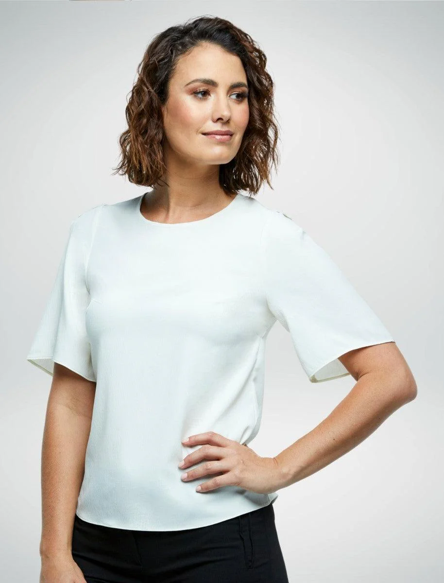 6052E91 Corporate Reflections Echo Flowing Sleeves Blouse