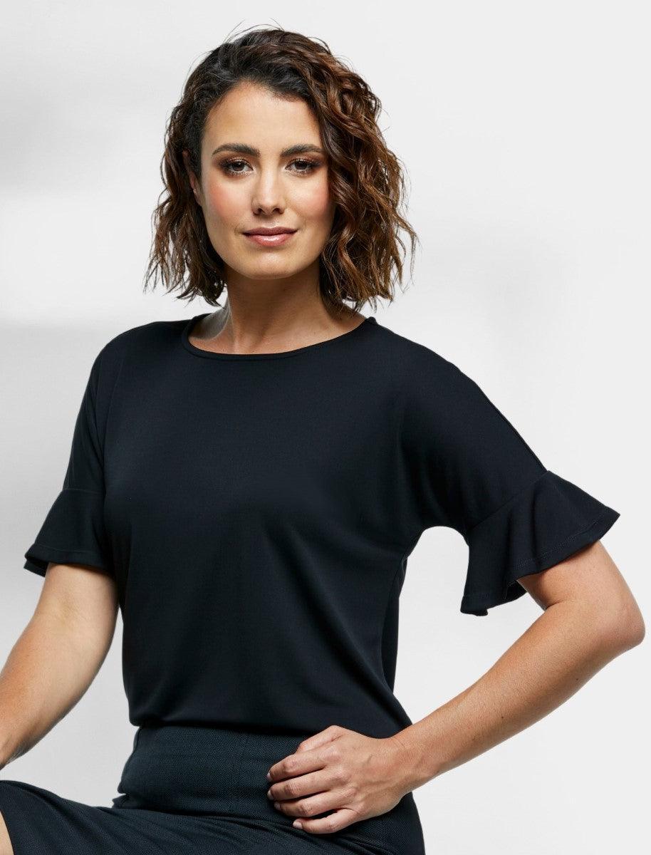 6103B89 Corporate Reflections Belle Bell Cuff Blouse - Image 3
