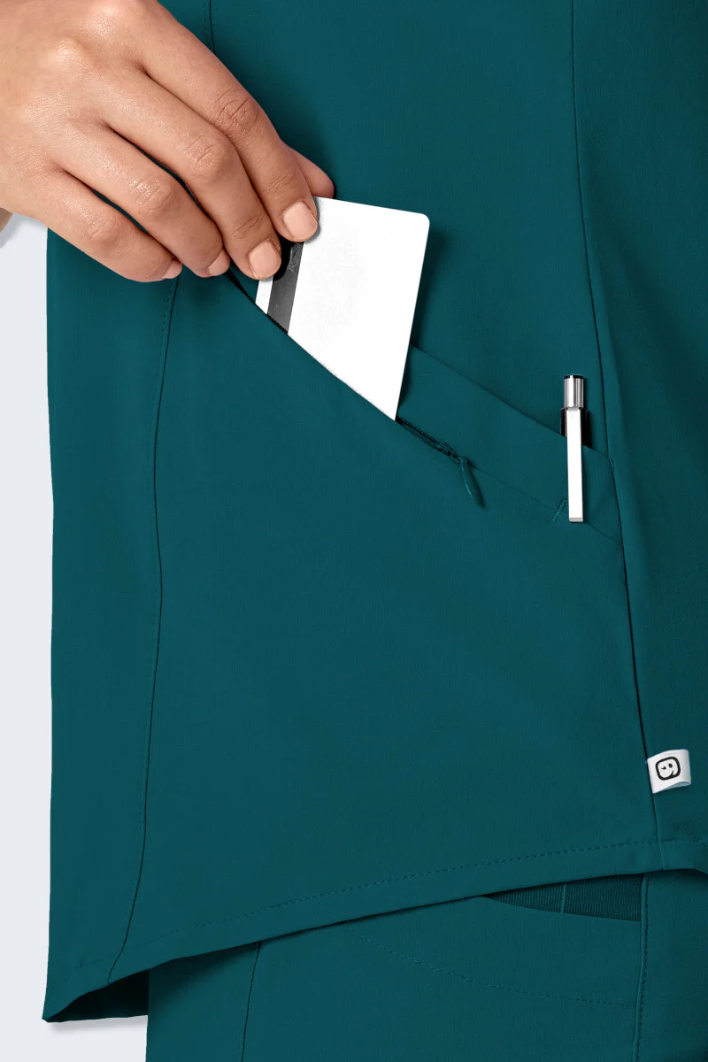 6134SP WonderWink Renew Women's V-Neck Scrub Top - Image 3