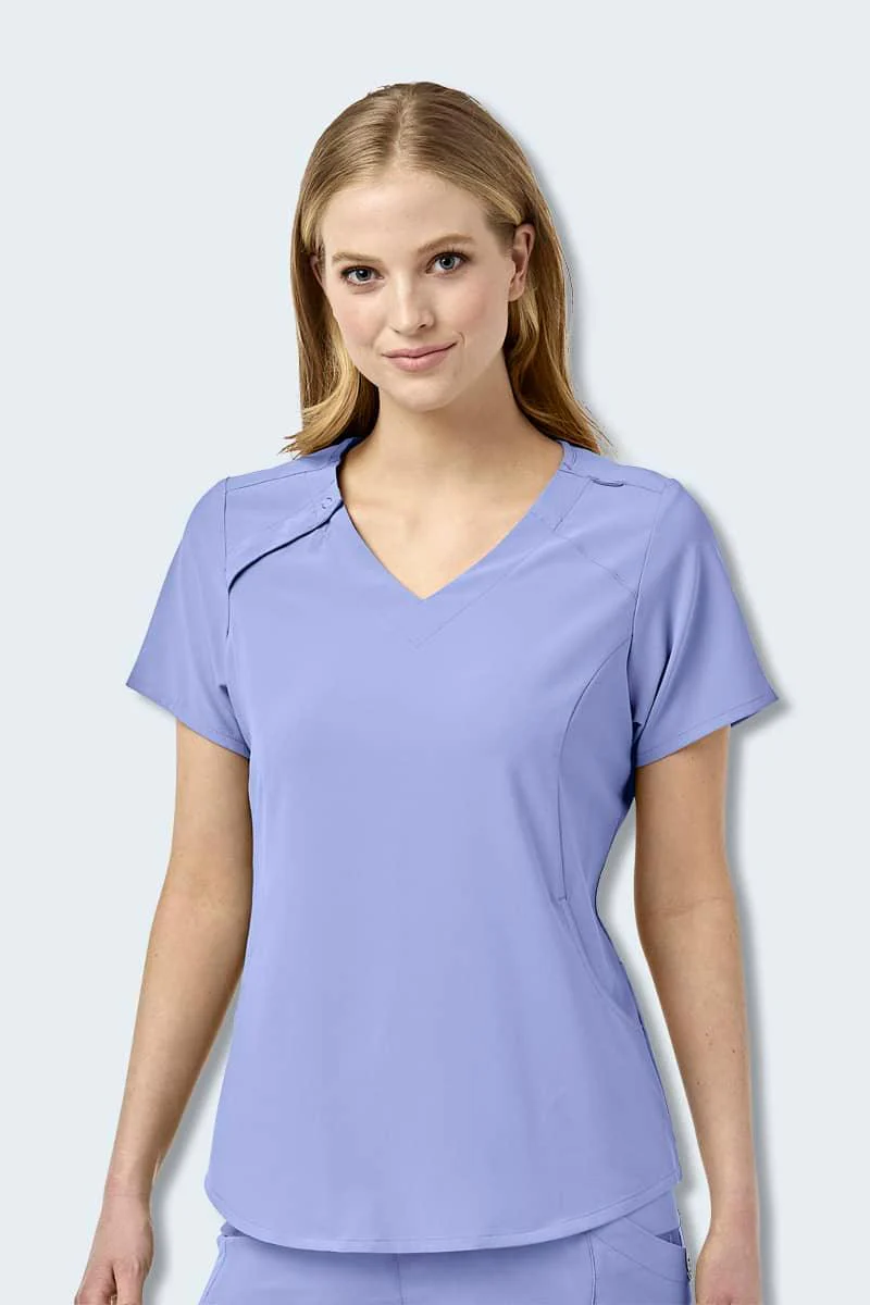 6234SP WonderWink Renew Women's EZ-Zip Scrub Top - Image 3