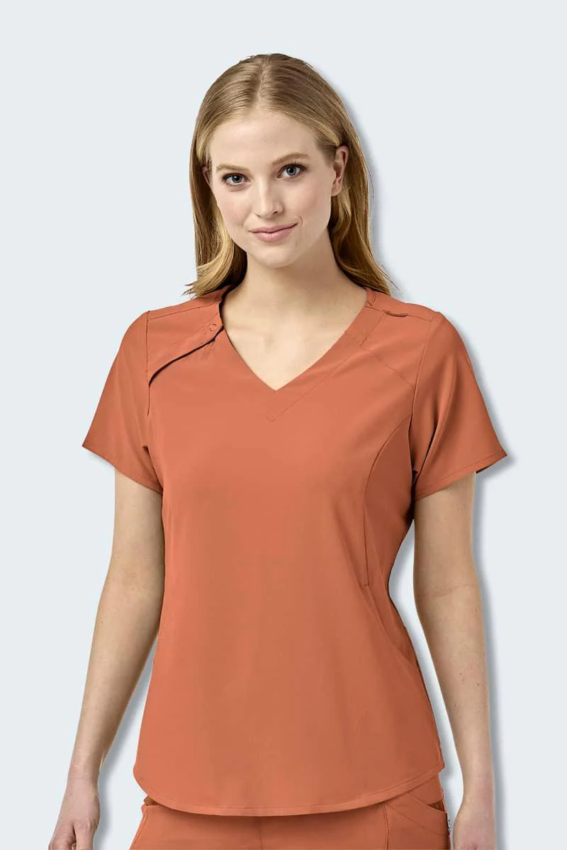 6234SP WonderWink Renew Women's EZ-Zip Scrub Top - Image 4