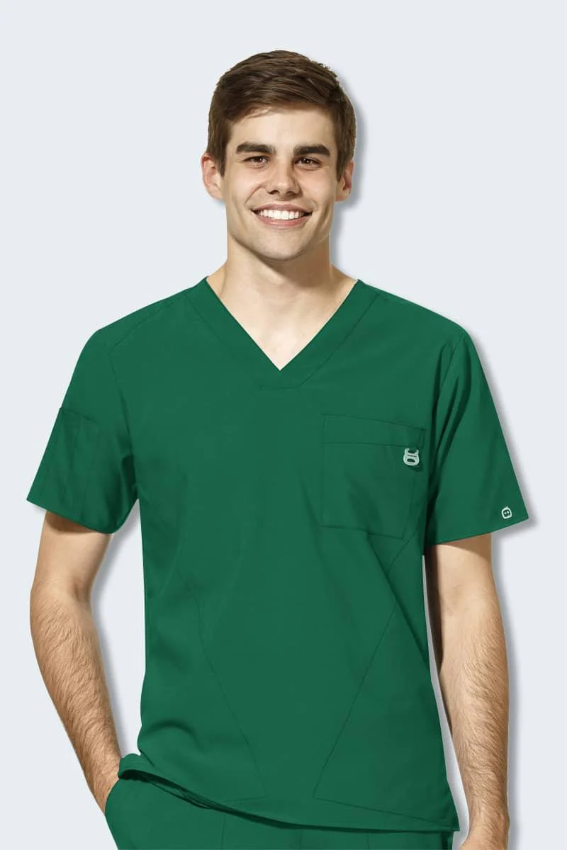 6355 WonderWink W123 Mens V-Neck Top - Image 10