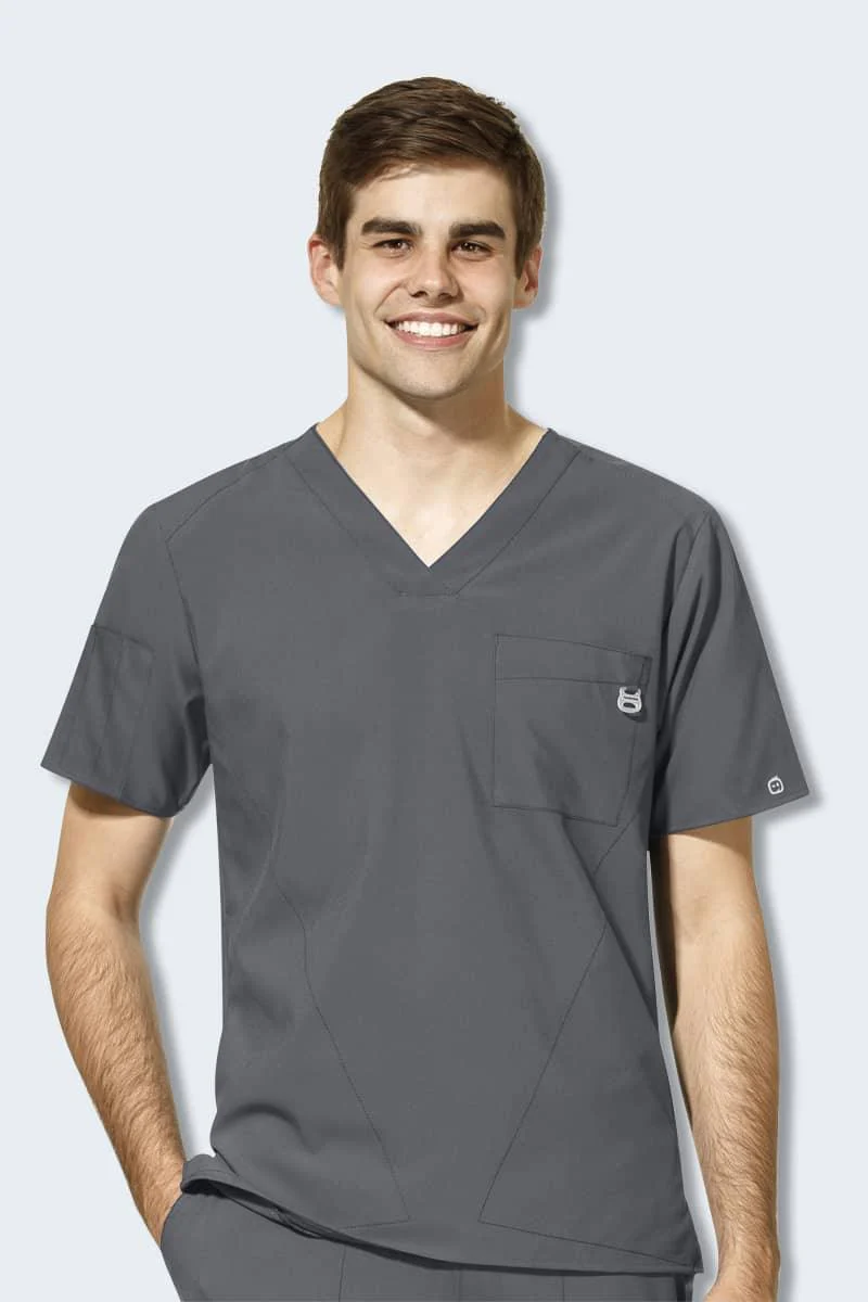 6355 WonderWink W123 Mens V-Neck Top - Image 12