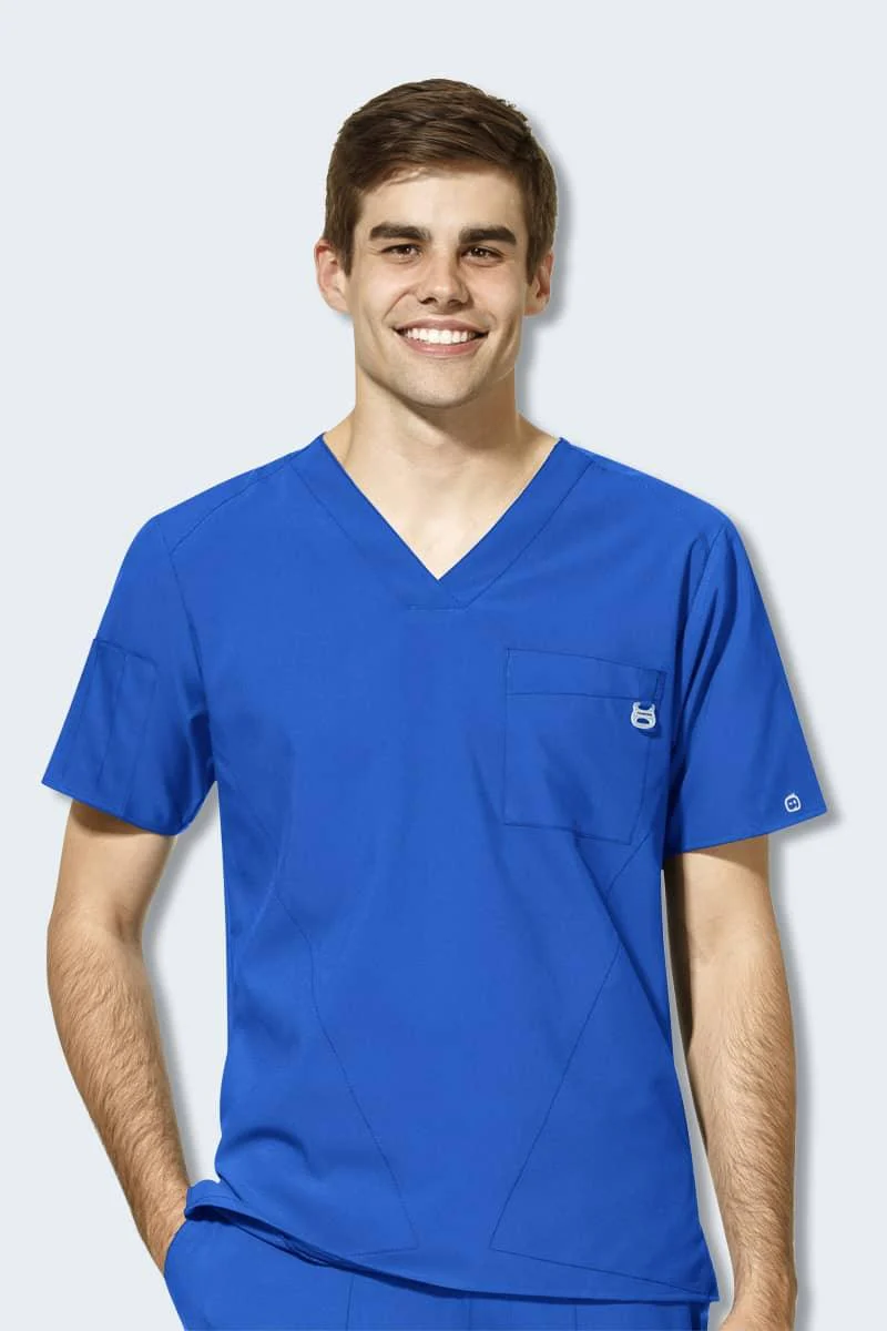 6355 WonderWink W123 Mens V-Neck Top - Image 13